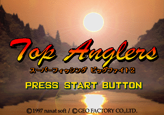 Top Anglers box art for Sega Saturn